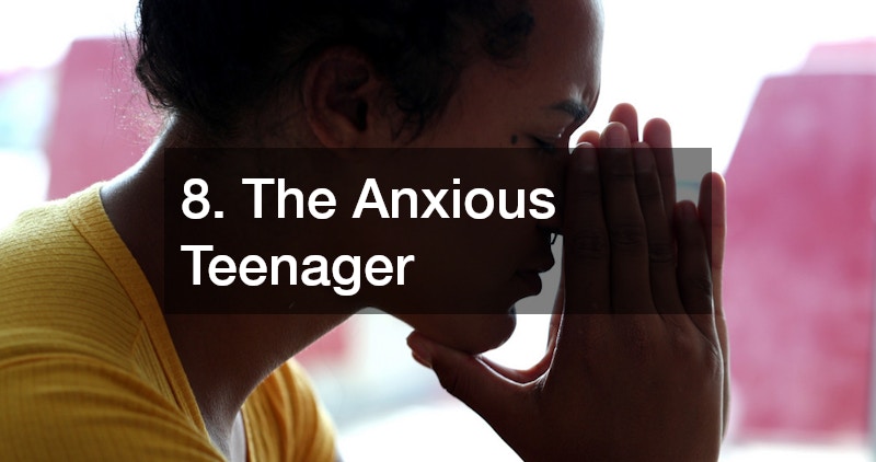 an anxious teenager